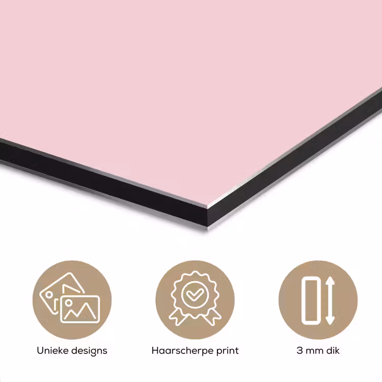 Aluminium schilderij - You're doing great - roze - 3D — 7