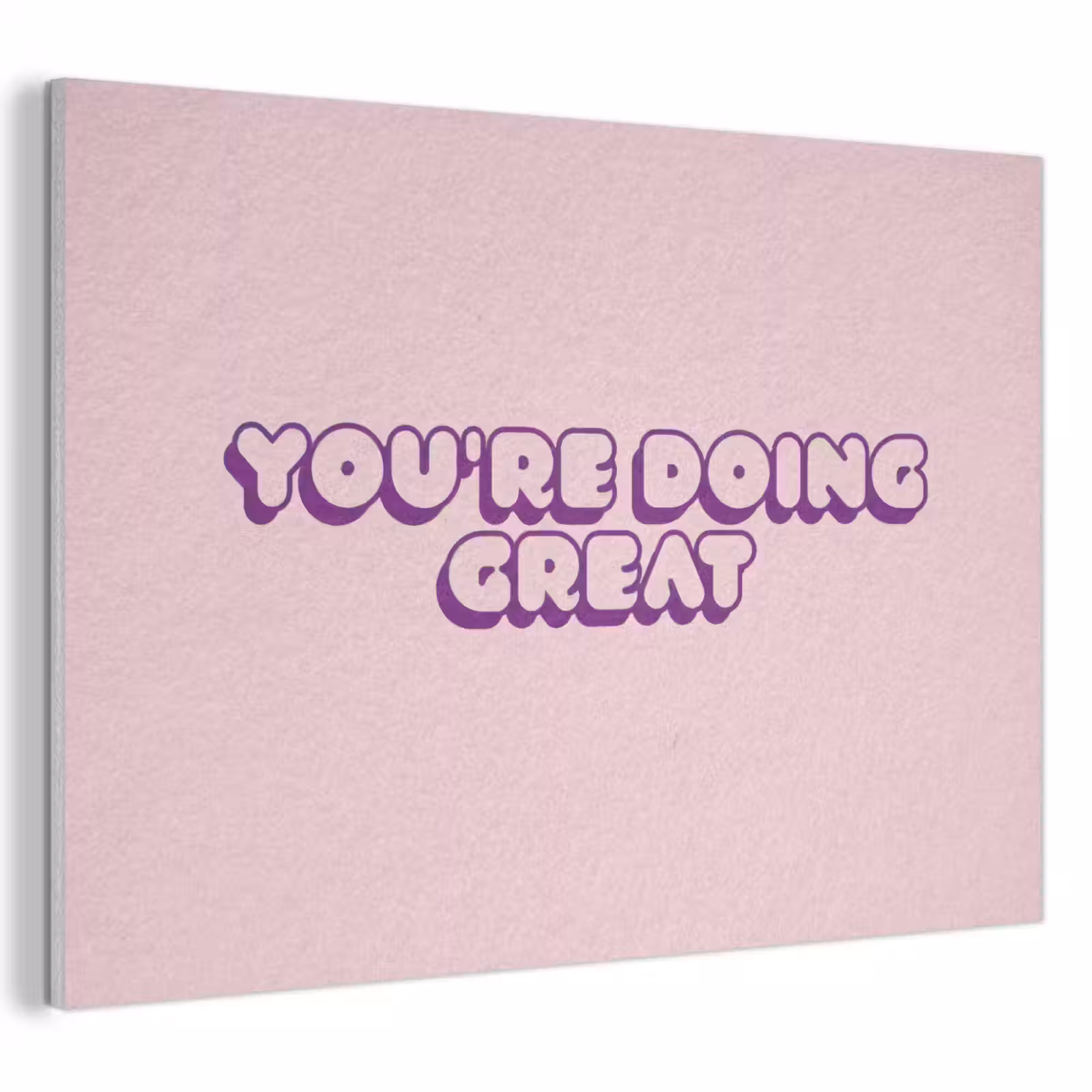 Akoestisch schilderij - You're doing great - roze - 3D — 1