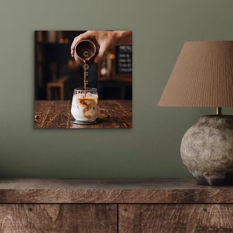 Aluminium schilderij - Espresso - Melk - Café — 3
