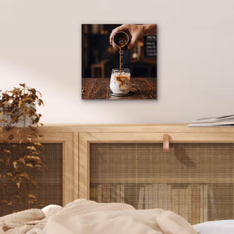Aluminium schilderij - Espresso - Melk - Café — 4