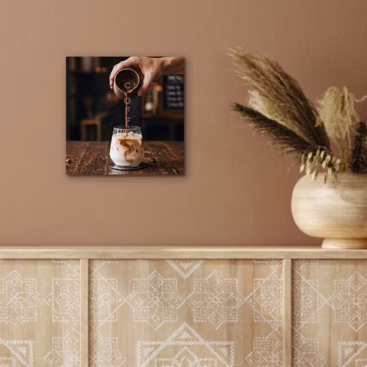Aluminium schilderij - Espresso - Melk - Café — 5