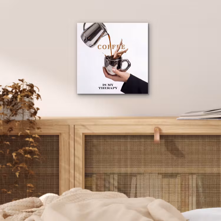 Aluminium schilderij - Koffie - Mok - Kan - Therapie — 4