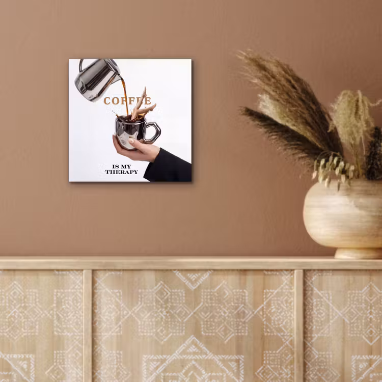 Aluminium schilderij - Koffie - Mok - Kan - Therapie — 5