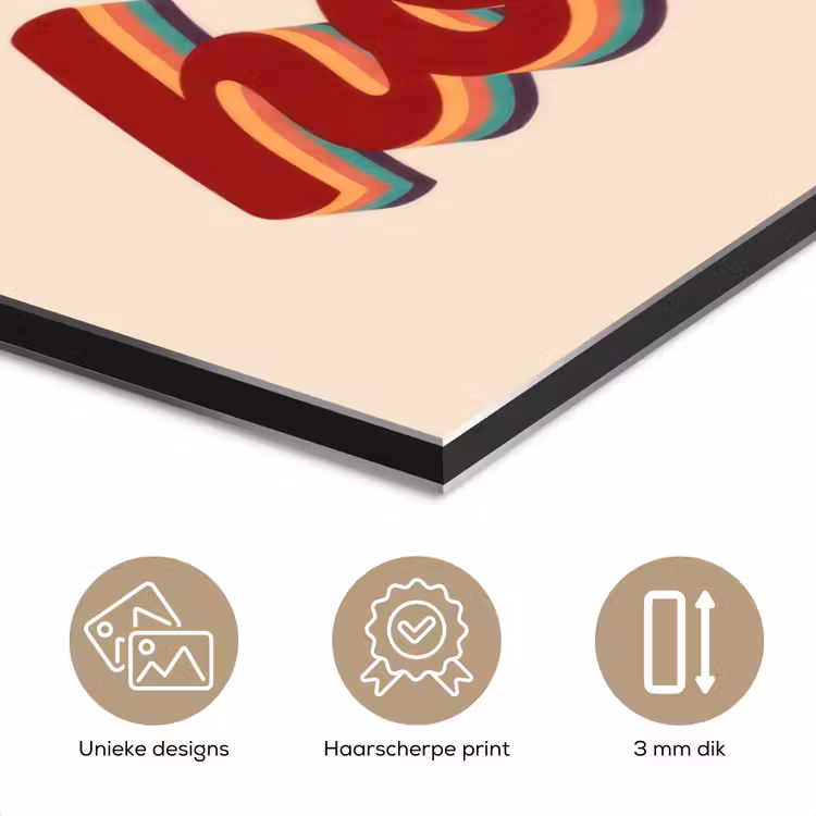 Aluminium schilderij - Oh honey - Rood - Schaduw — 7