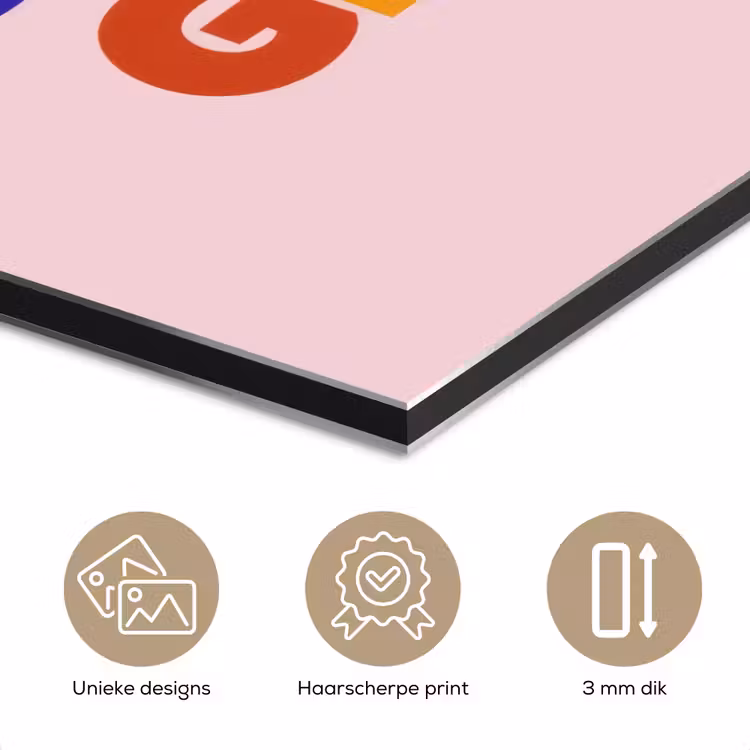Aluminium schilderij - You're doing great - Roze - Kleurrijk — 7