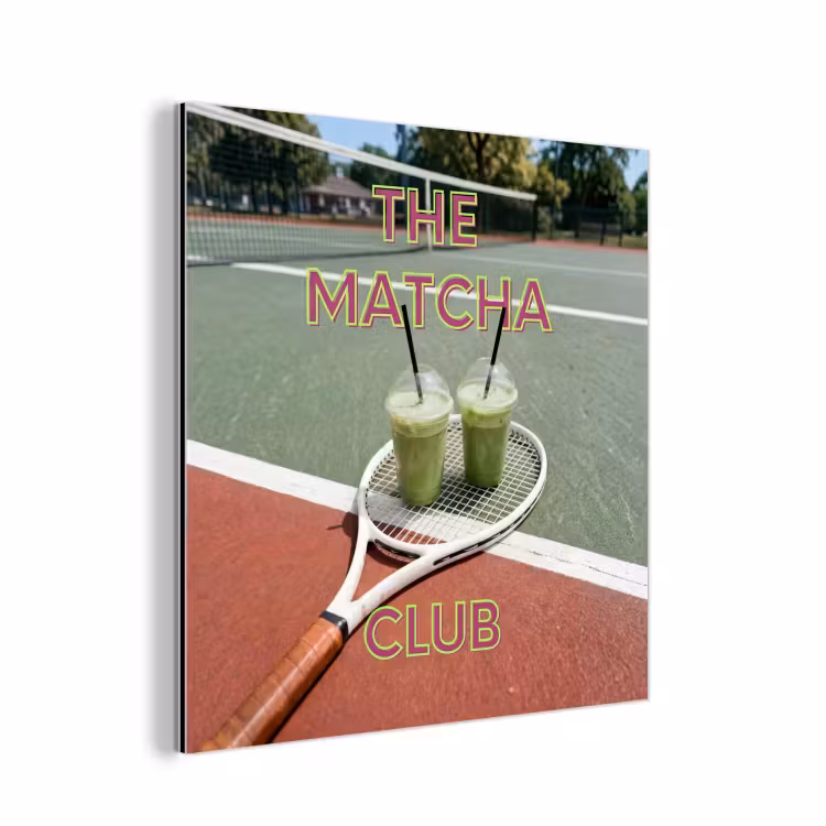 Aluminium schilderij - Matcha Club - Tennis - Matcha — 1