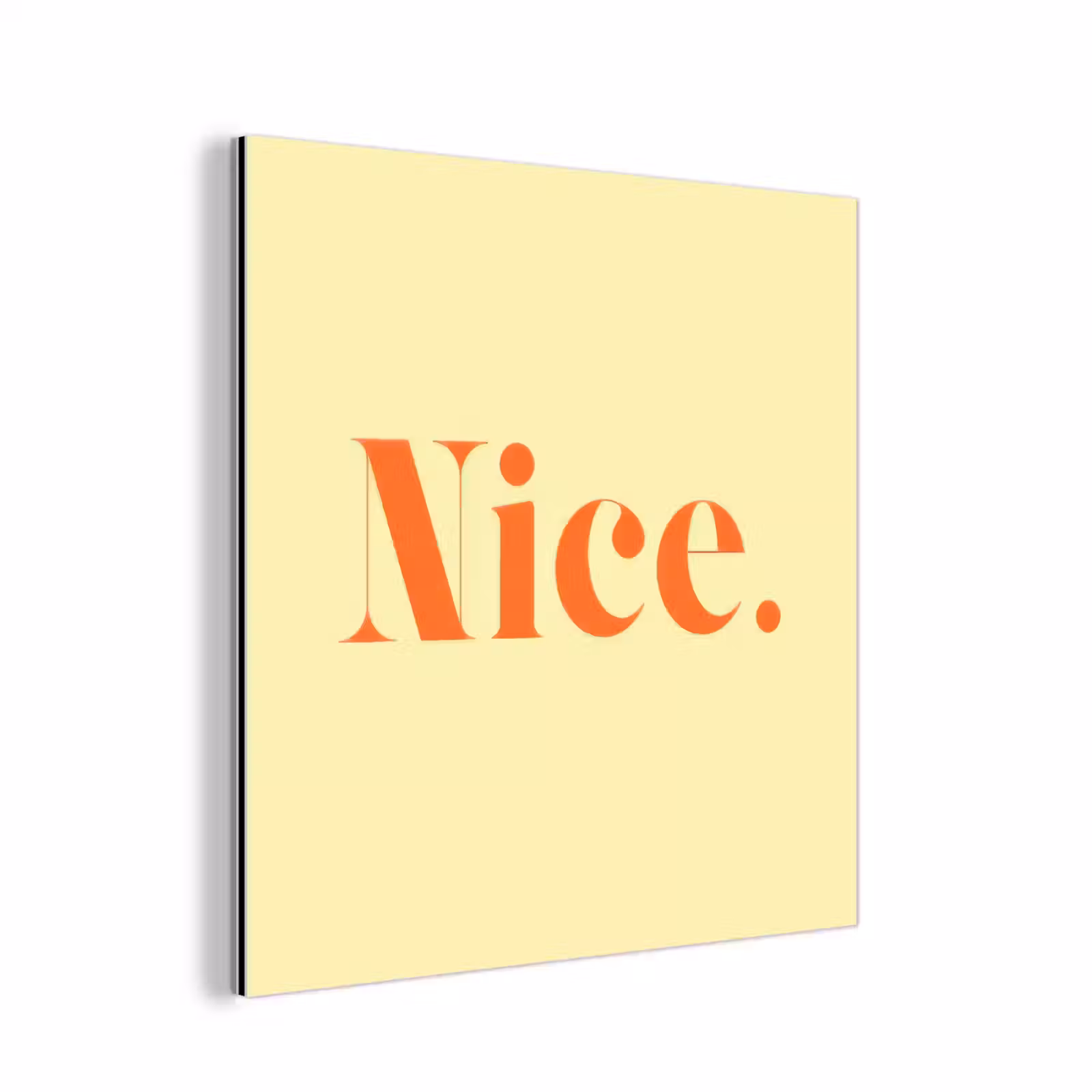 Aluminium schilderij - Nice - Oranje - Geel - Minimalistisch — 1