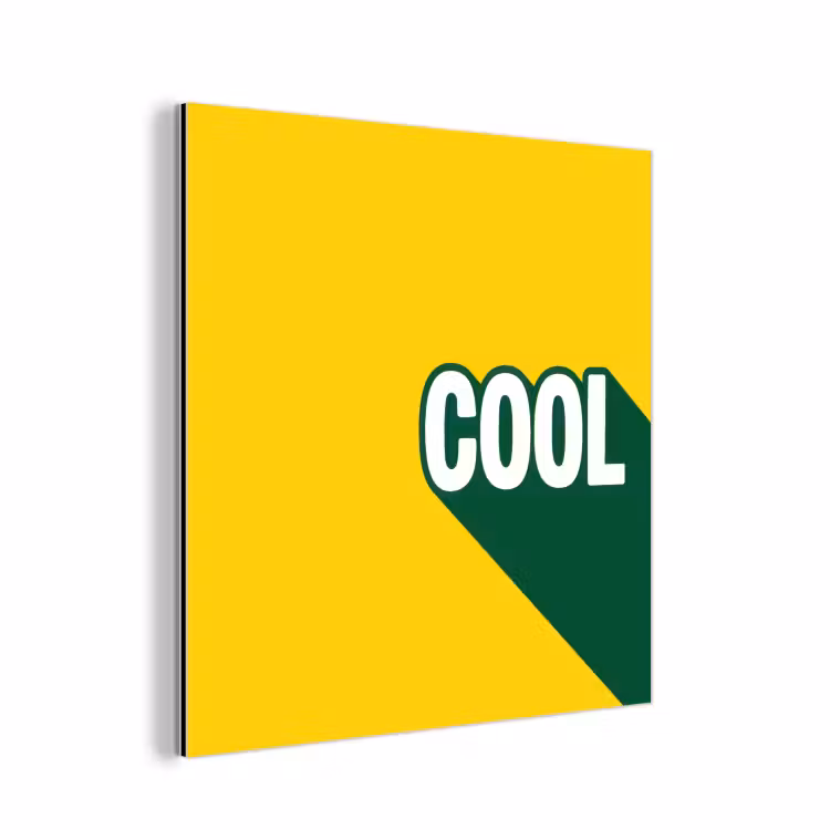Aluminium schilderij - Cool - Geel - Groen — 1