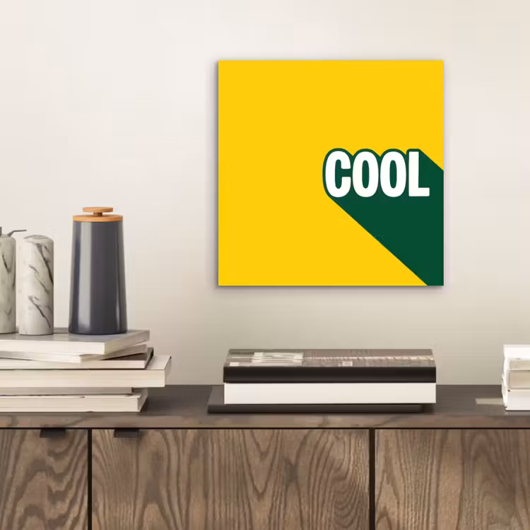 Aluminium schilderij - Cool - Geel - Groen — 2