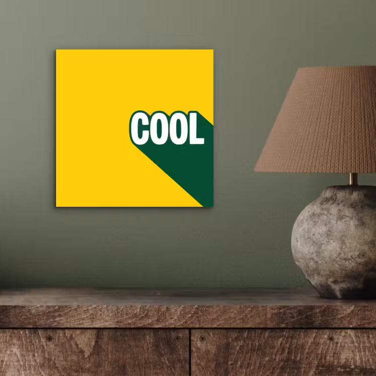 Aluminium schilderij - Cool - Geel - Groen — 3