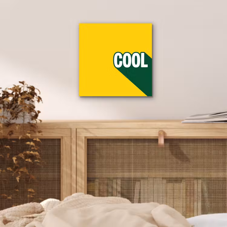 Aluminium schilderij - Cool - Geel - Groen — 4