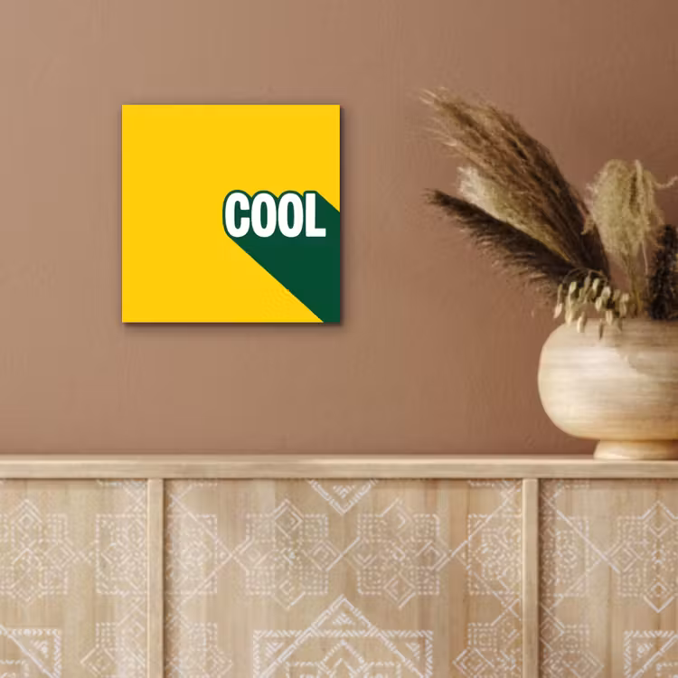 Aluminium schilderij - Cool - Geel - Groen — 5