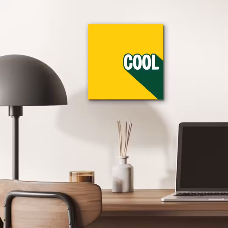 Aluminium schilderij - Cool - Geel - Groen — 6