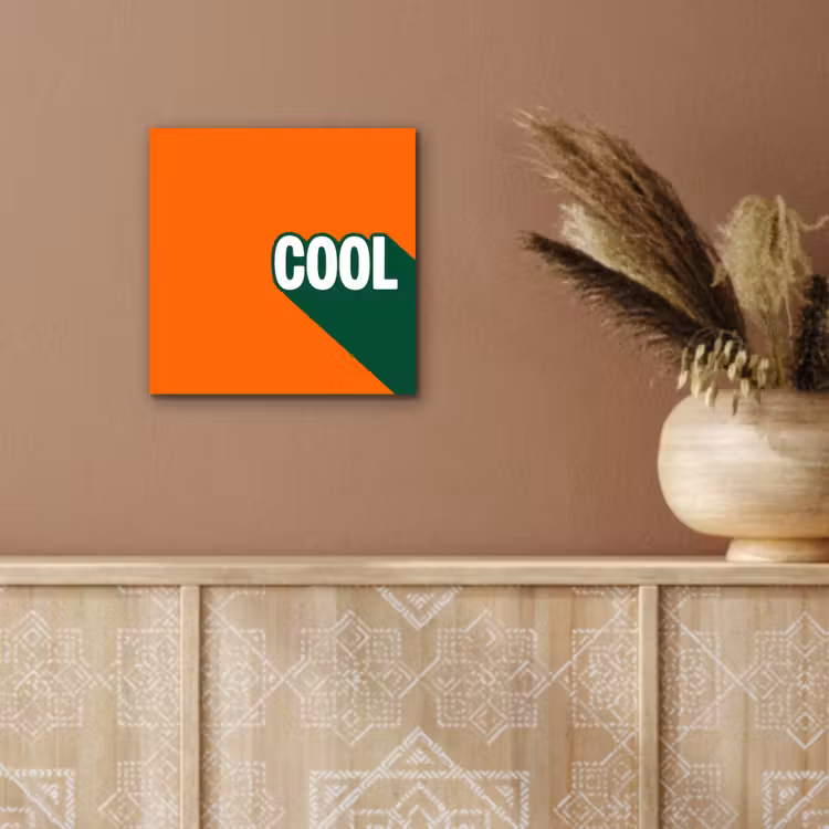 Aluminium schilderij - Cool - Oranje - Groen — 5