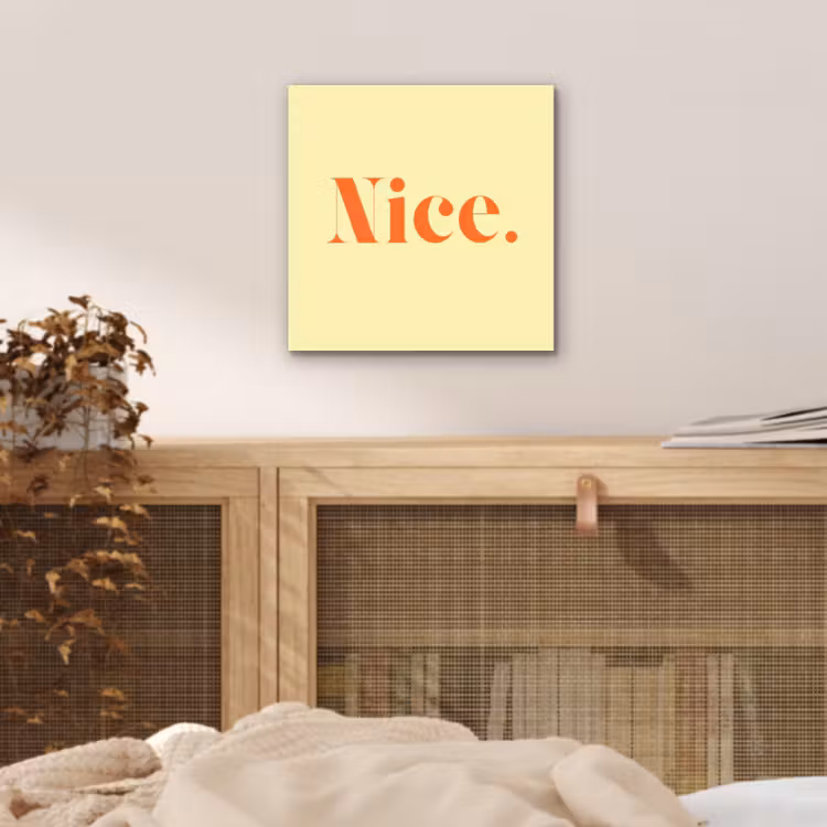 Aluminium schilderij - Nice - Oranje - Geel - Minimalistisch — 4