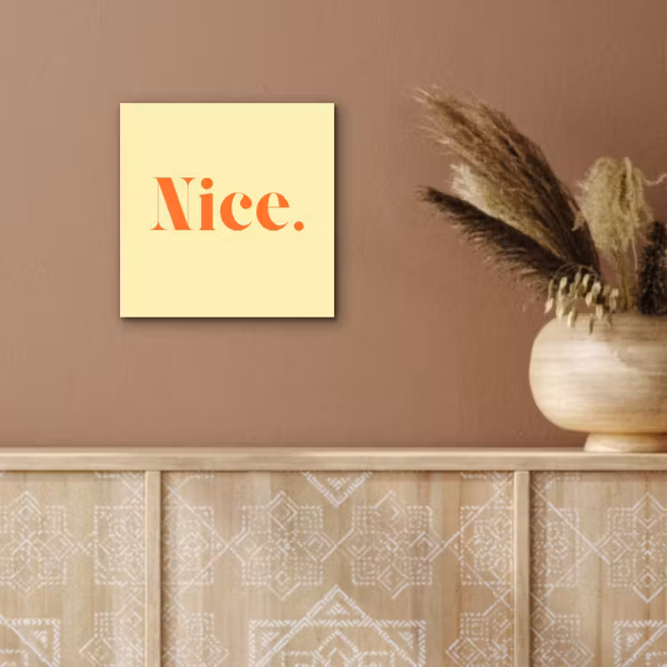 Aluminium schilderij - Nice - Oranje - Geel - Minimalistisch — 5