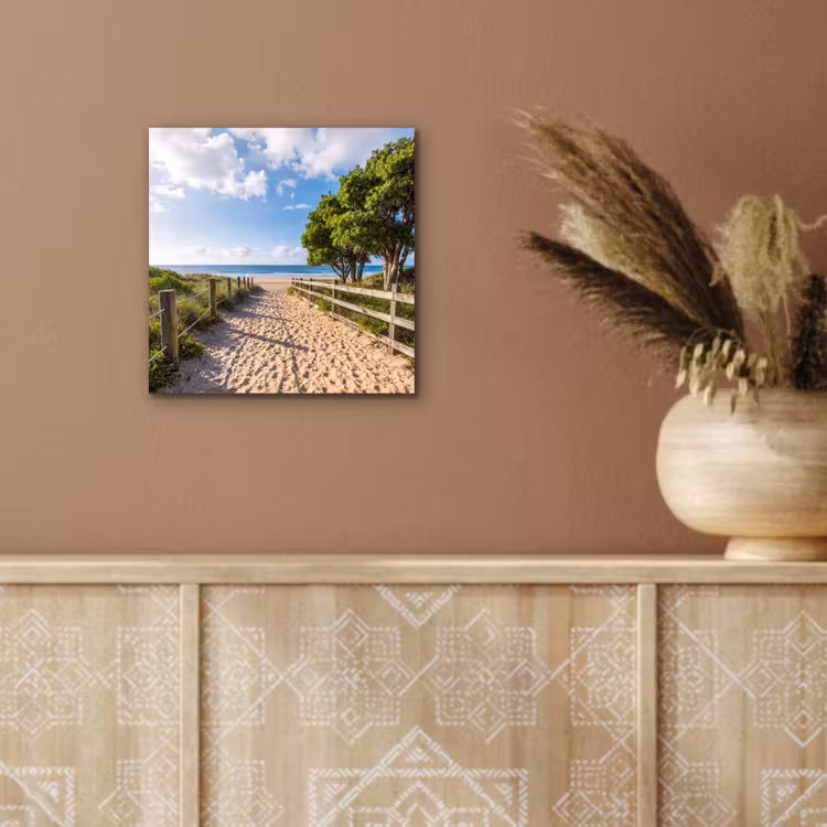 Aluminium schilderij - Strand - Zandpad - Oceaan - Natuur — 5