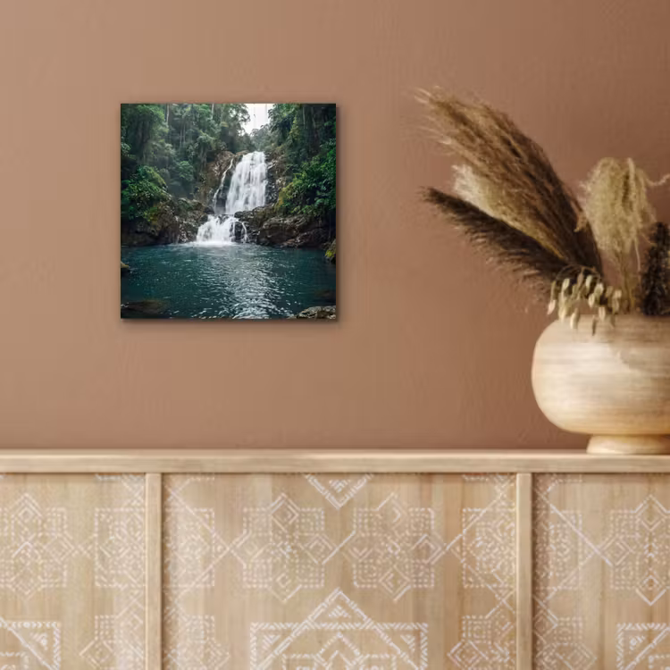 Aluminium schilderij - Waterfall - Forest - Nature - Greenkhgyguyg — 5