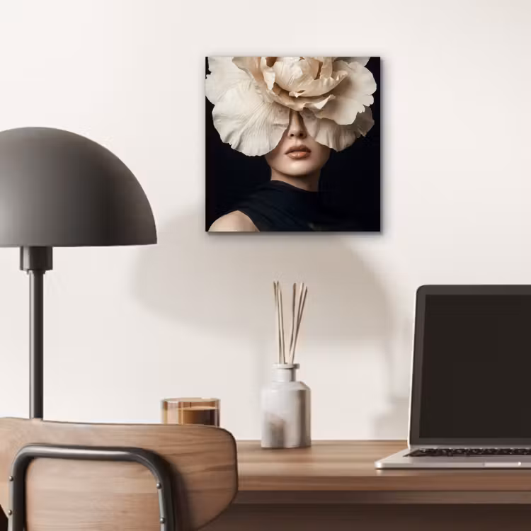 Aluminium schilderij - Roos - Tijdloos - Zwart — 6