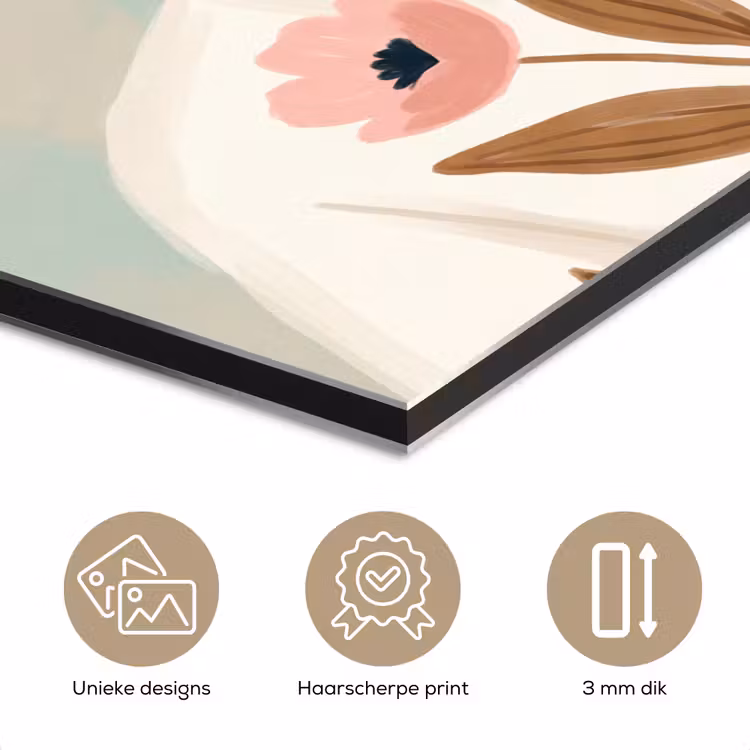 Aluminium schilderij - Vrouw - Kimono - Pastel — 7