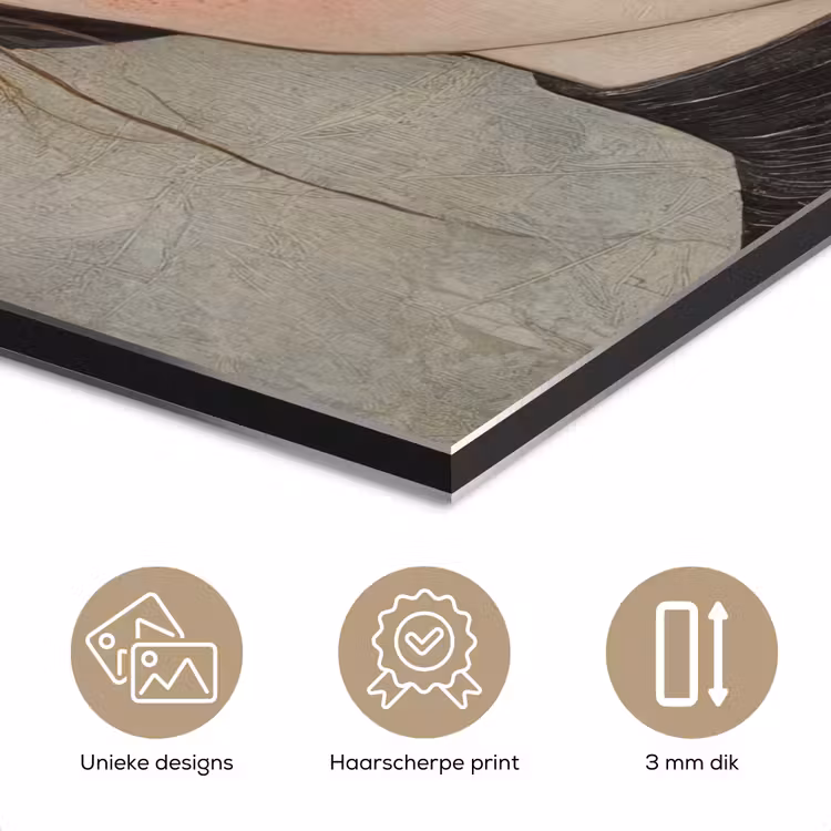 Aluminium schilderij - Woman - Butterfly - Art - Classic - Muted — 7