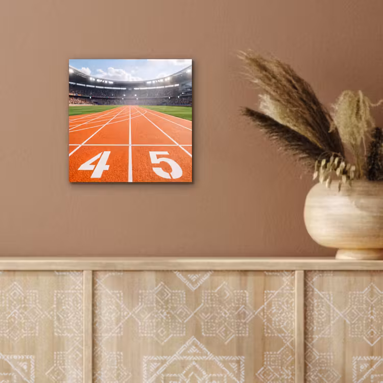 Aluminium schilderij - Sintelbaan - Stadion - Sport -Oranje — 5