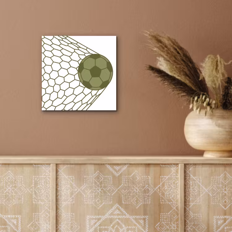 Aluminium schilderij - Voetbal - Goal - Sport - Groen — 5