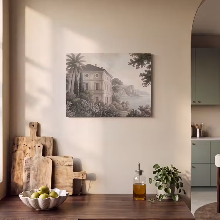 Akoestisch schilderij - Zee - Villa - Beige — 3