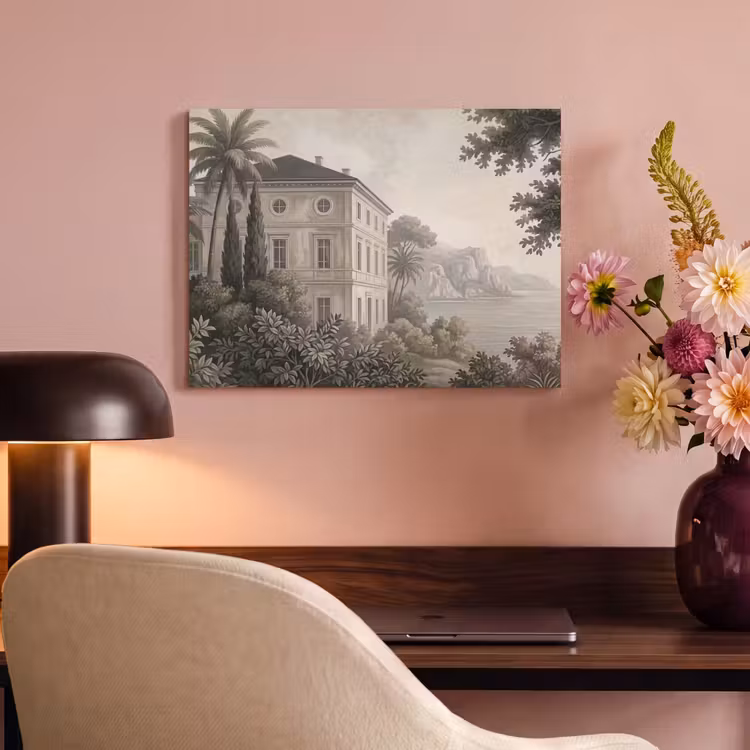 Akoestisch schilderij - Zee - Villa - Beige — 4