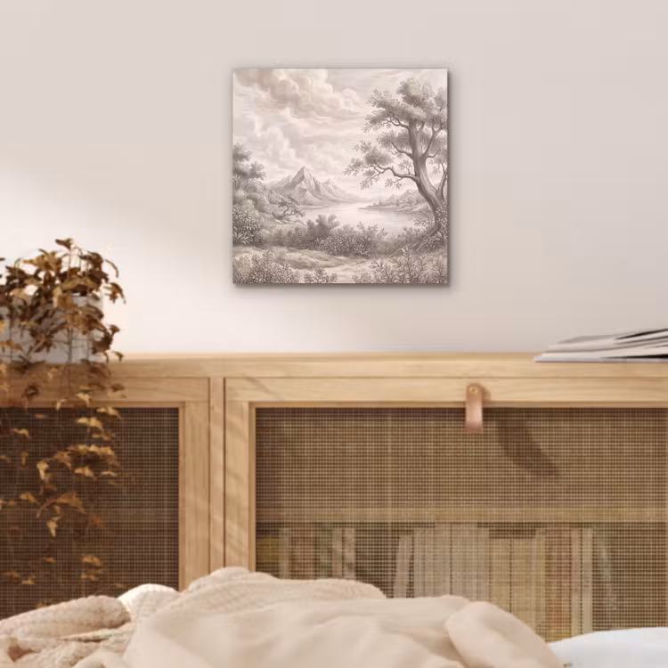Aluminium schilderij - Landschap - Bergen - Meer - Natuur — 4