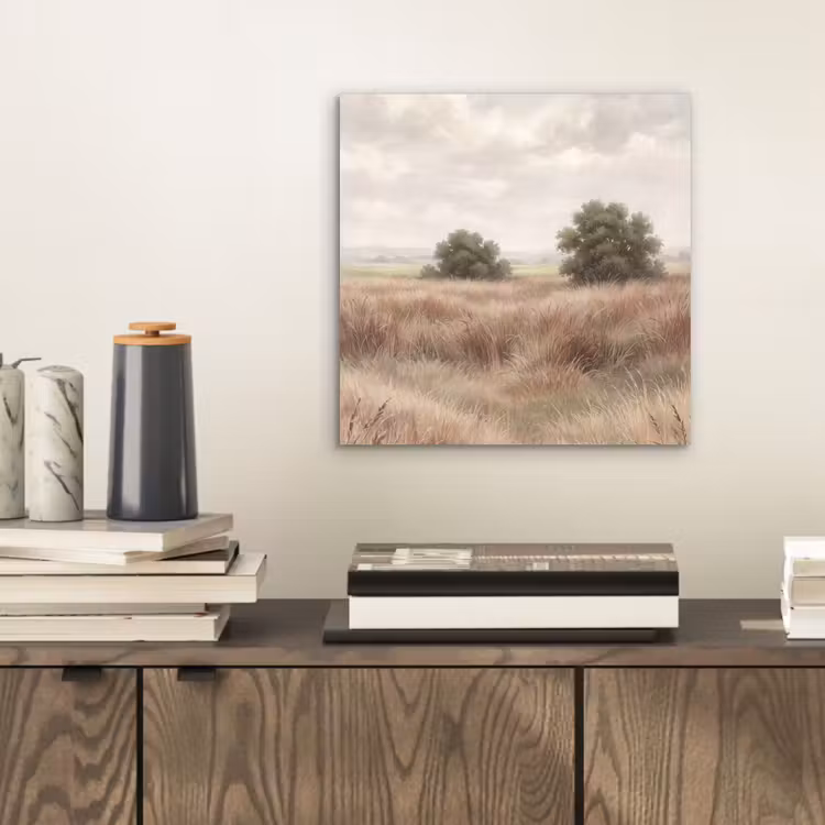Aluminium schilderij - Landschap - Minimalistisch - Beige — 2