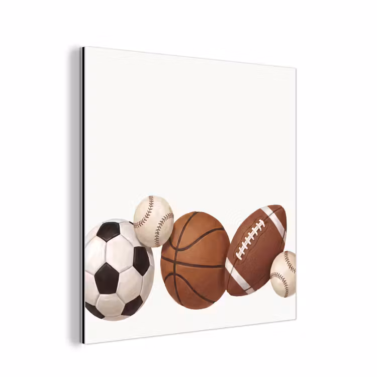 Aluminium schilderij - Sport - Ballen - Illustratie — 1