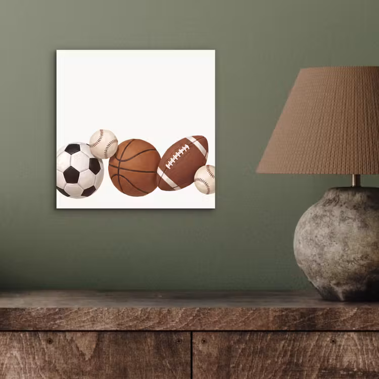 Aluminium schilderij - Sport - Ballen - Illustratie — 3