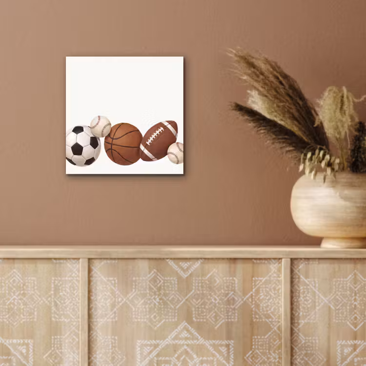 Aluminium schilderij - Sport - Ballen - Illustratie — 5