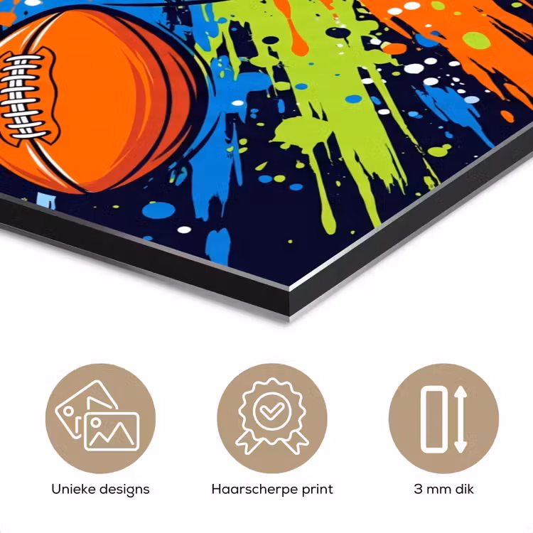 Aluminium schilderij - Sport - Ballen - Kleurrijk — 7