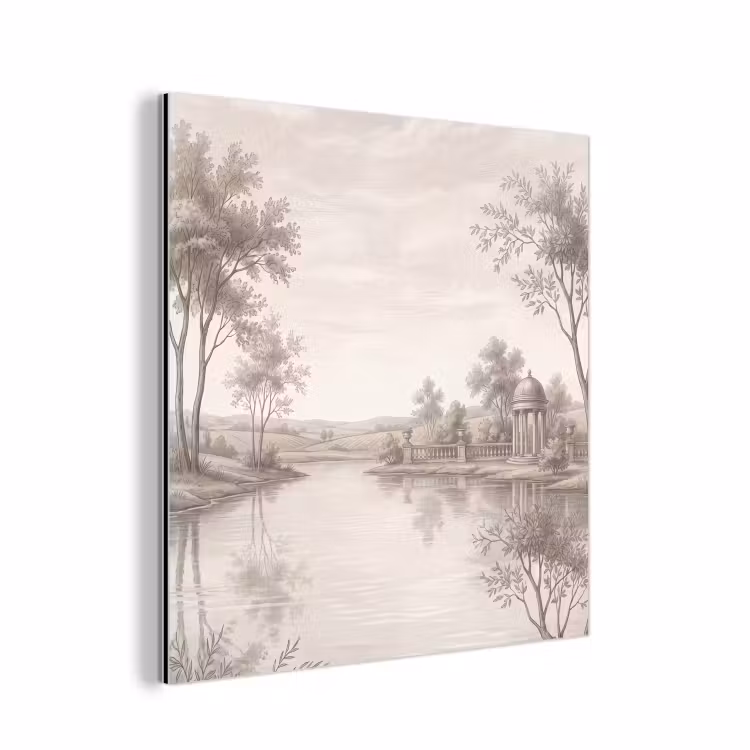 Aluminium schilderij - Terras - Water - Natuur - Landschap — 1
