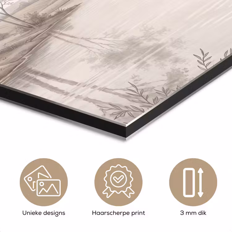 Aluminium schilderij - Terras - Water - Natuur - Landschap — 7