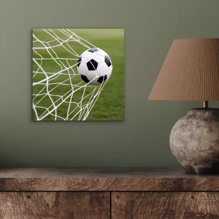 Aluminium schilderij - Voetbal - Goal - Net - Sport — 3