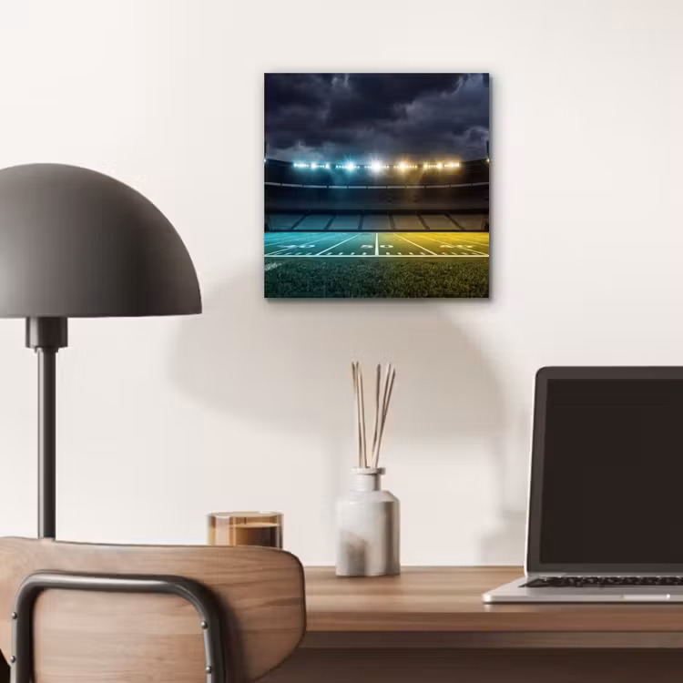 Aluminium schilderij - Voetbal - Stadion - Nacht - Modern — 6
