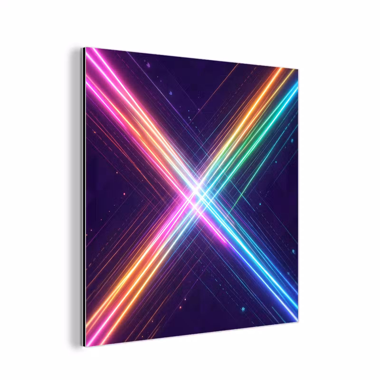Aluminium schilderij - Kruisen - Lasterstralen - Neon — 1
