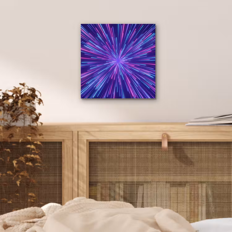 Aluminium schilderij - Dynamisch - Ruimte - Kleurrijk — 4