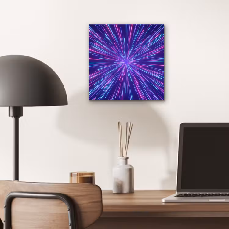 Aluminium schilderij - Dynamisch - Ruimte - Kleurrijk — 6