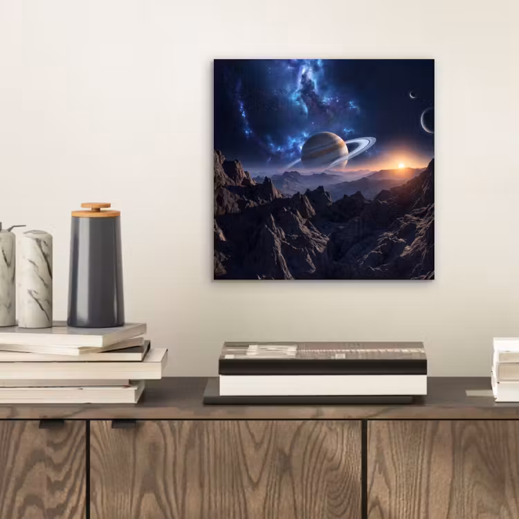 Aluminium schilderij - Fantasy - Kosmos - Landschap — 2