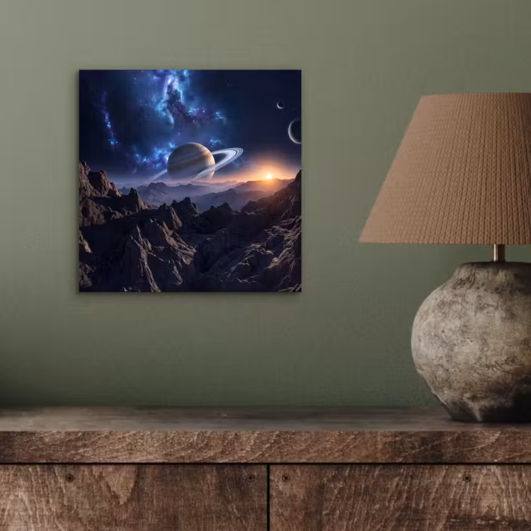 Aluminium schilderij - Fantasy - Kosmos - Landschap — 3