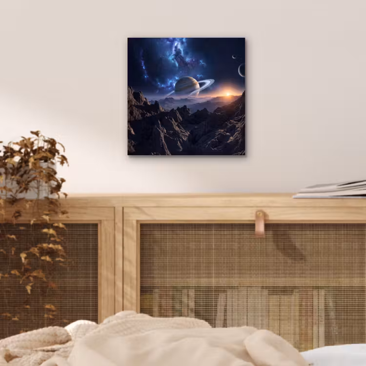 Aluminium schilderij - Fantasy - Kosmos - Landschap — 4