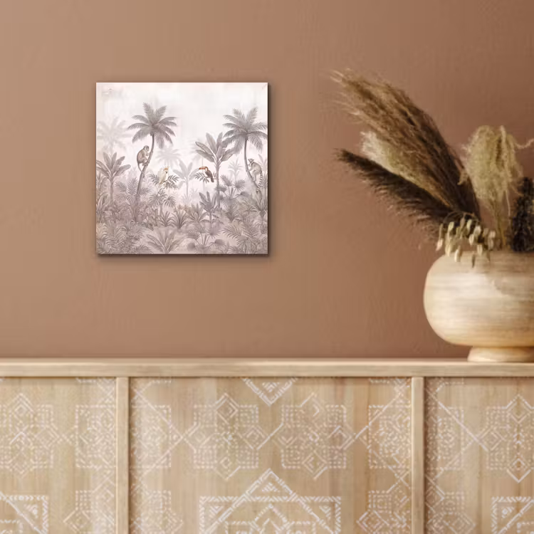 Aluminium schilderij - Jungle - Dieren - Palmbomen — 5