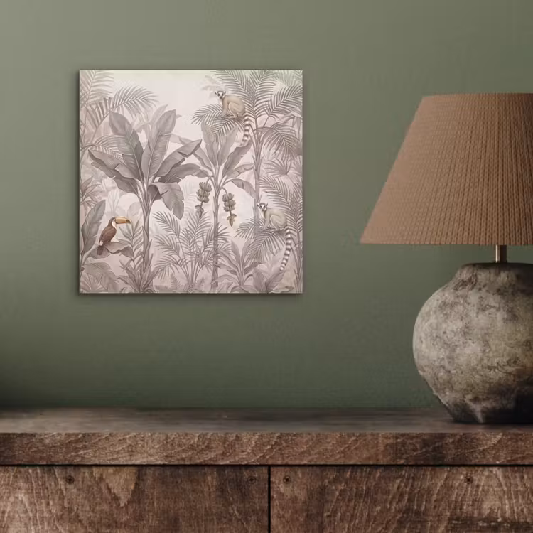 Aluminium schilderij - Natuur - Jungle - Ringstaartmaki - Bruin — 3