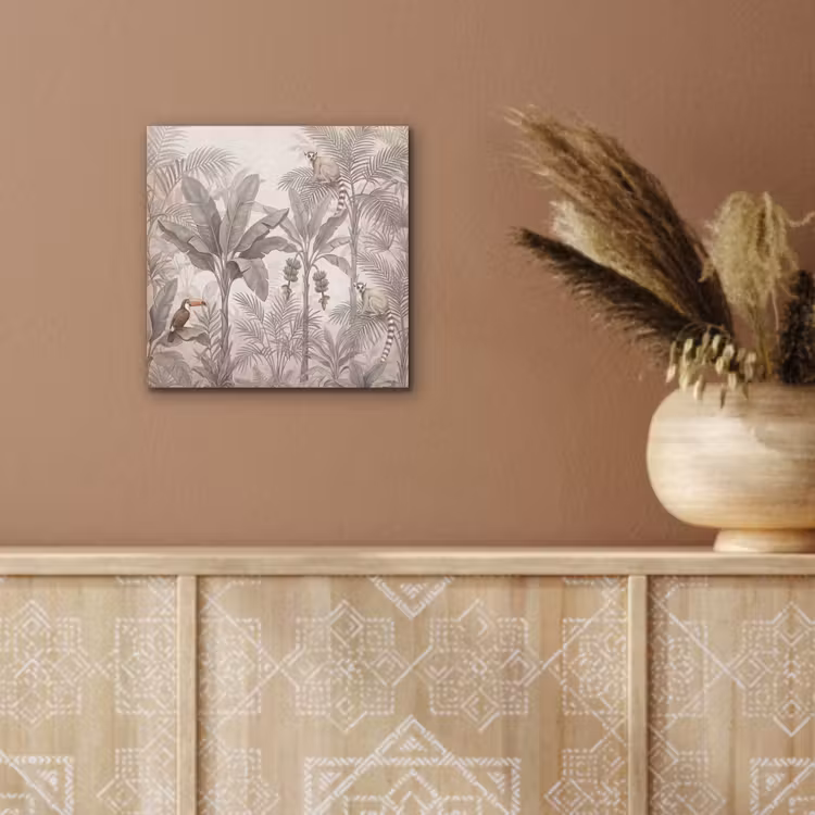 Aluminium schilderij - Natuur - Jungle - Ringstaartmaki - Bruin — 5