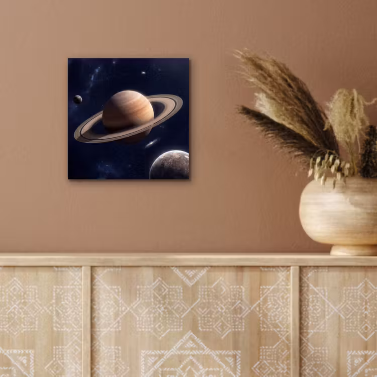Aluminium schilderij - Planeten - Saturnus - Ruimte — 5