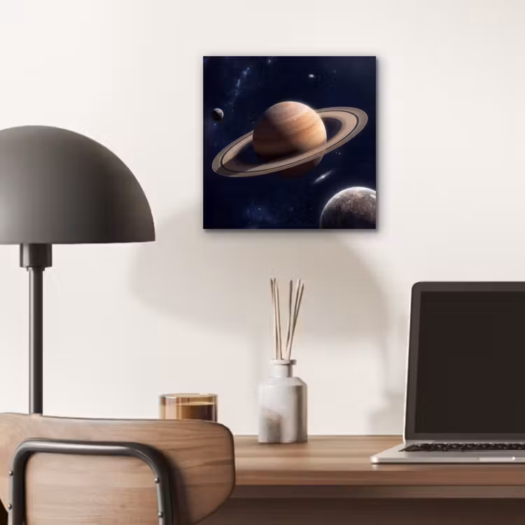 Aluminium schilderij - Planeten - Saturnus - Ruimte — 6